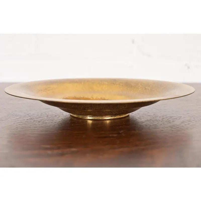 Tiffany Studios New York Bronze Doré Teller oder flache Schale (amerikanisch) im Angebot