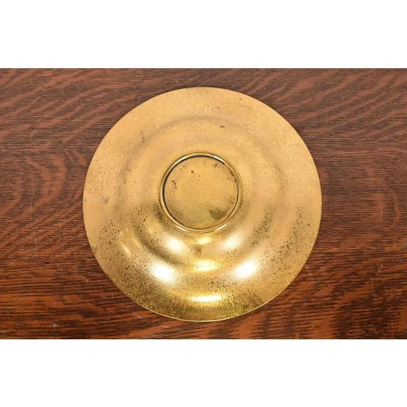 Tiffany Studios New York Bronze Doré Teller oder flache Schale im Zustand „Gut“ im Angebot in South Bend, IN