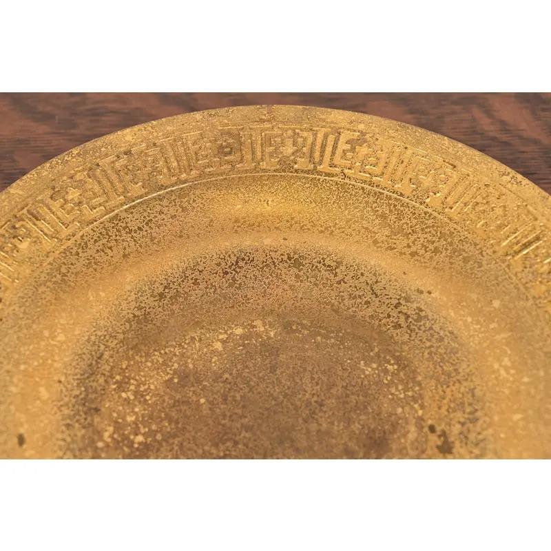 Tiffany Studios New York Bronze Doré Teller oder flache Schale im Zustand „Gut“ im Angebot in South Bend, IN