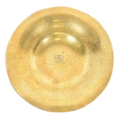 Tiffany Studios New York Bronze Doré Plate or Shallow Bowl