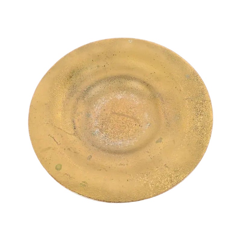 Tiffany Studios New York Bronze Doré Plate or Shallow Bowl