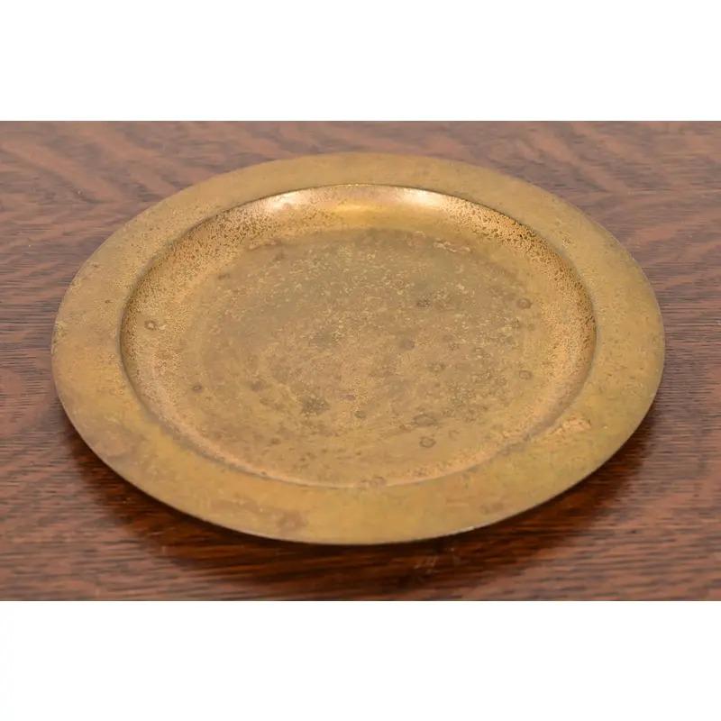 Tiffany Studios New York Bronze Doré Plate or Tray (Arts and Crafts) im Angebot