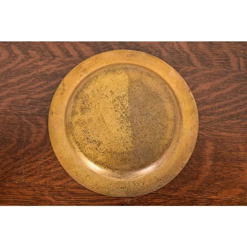 Tiffany Studios New York Bronze Doré Plate or Tray im Zustand „Gut“ im Angebot in South Bend, IN