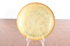 Tiffany Studios New York Bronze Doré Plate With Greek Key Design