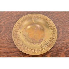Tiffany Studios New York Bronze Doré Shallow Bowl or Plate W/ Decorative Border