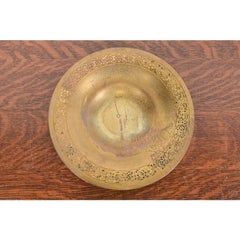 Tiffany Studios New York Bronze Doré Shallow Bowl or Plate W/ Decorative Border