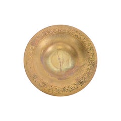 Tiffany Studios New York Bronze Doré Shallow Bowl or Plate W/ Decorative Border