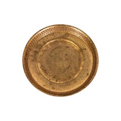 Tiffany Studios New York Bronze Doré Shallow Bowl or Tray With Decorative Border