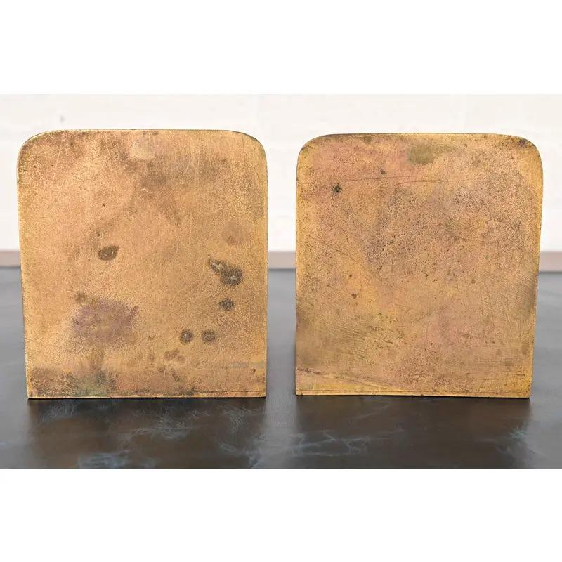 Tiffany Studios New York Bronze Doré Zodiac Bookends, Circa 1910 im Angebot 5