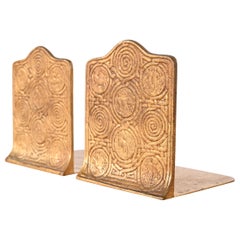 Tiffany Studios New York Bronze Doré Zodiac Bookends