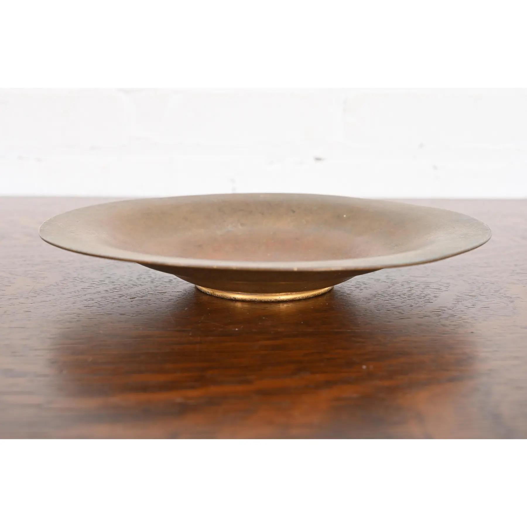 Arts and Crafts Tiffany Studios New York Bronze Plate or Shallow Bowl For Sale