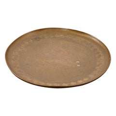 Tiffany Studios New York Bronze Plate With Greek Key Design
