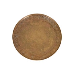 Tiffany Studios New York Bronze Plate With Greek Key Design