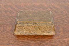 Tiffany Studios New York Chinese Pattern Bronze Doré Box, Circa 1910