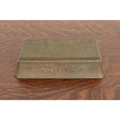 Tiffany Studios New York Chinese Pattern Bronze Large Jewelry Box, CIRCA 1910