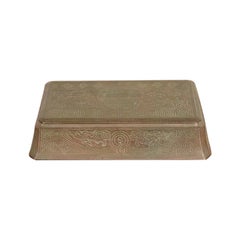 Tiffany Studios New York Chinese Pattern Bronze Large Jewelry Box, CIRCA 1910