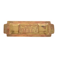 Tiffany Studios New York Chinese Pattern Bronze Pen Tray