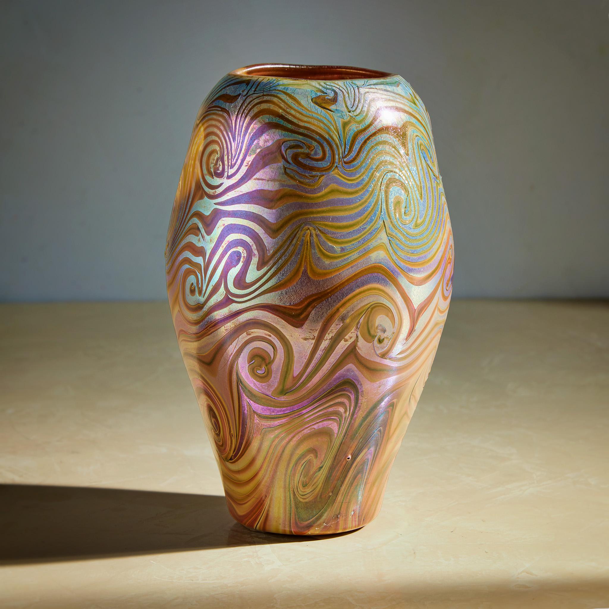Vetro Vaso di vetro Favrile 