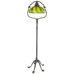 Tiffany Studios New York "Damascene Harp" Floor Lamp
