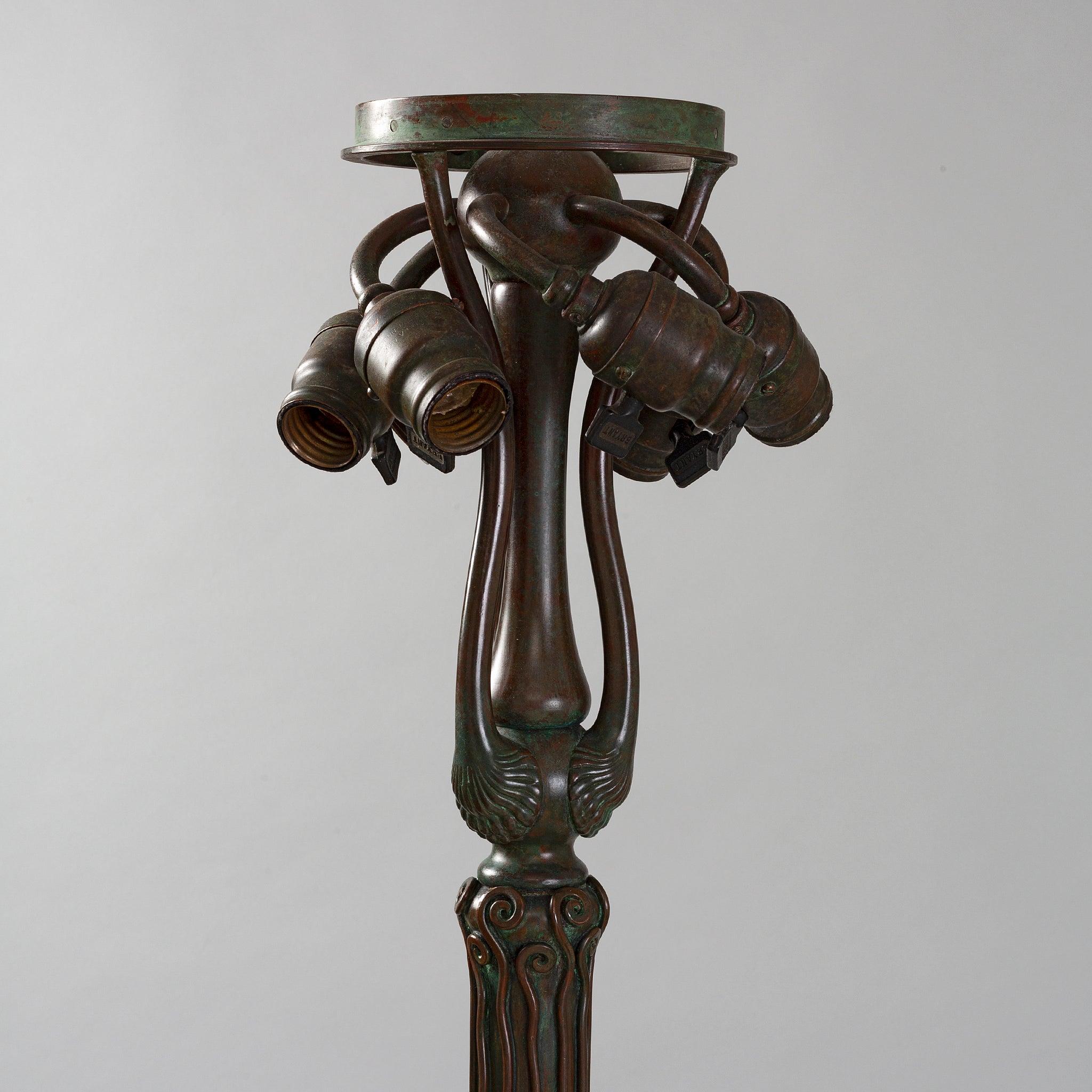  Stehlampe „Dogwood“ von Tiffany Studios, New York (Bronze) im Angebot
