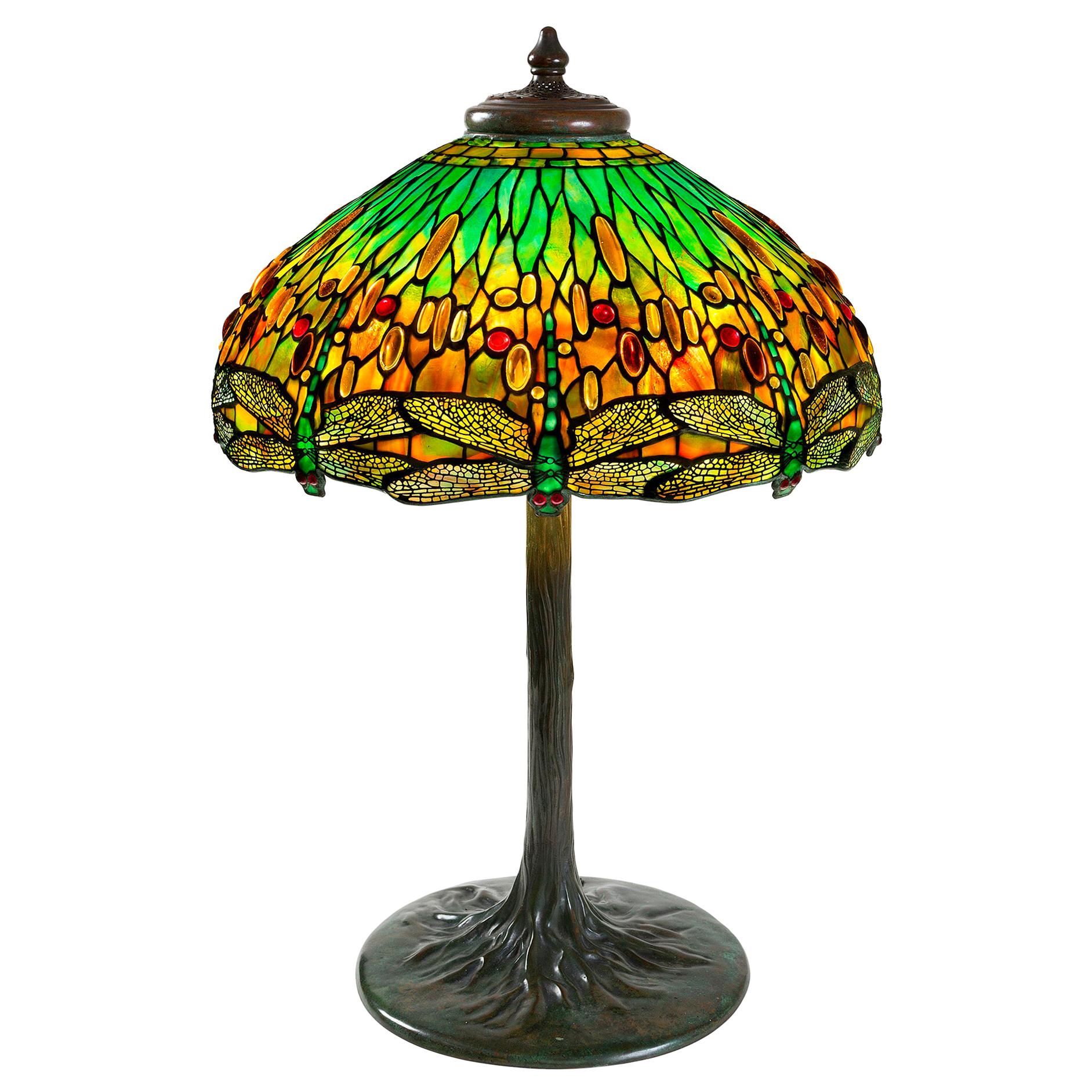 Tiffany Studios New York "Drophead Dragonfly" Table Lamp