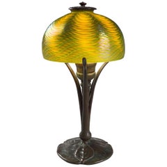 Tiffany Studios New York Favrile Glass and Bronze Table Lamp