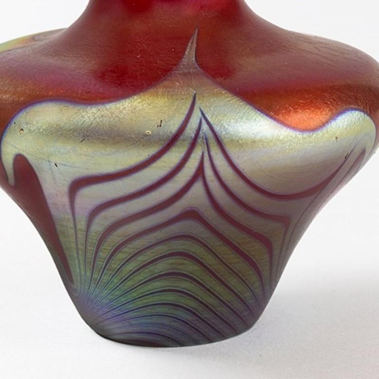 American Tiffany Studios New York Favrile Glass Vase