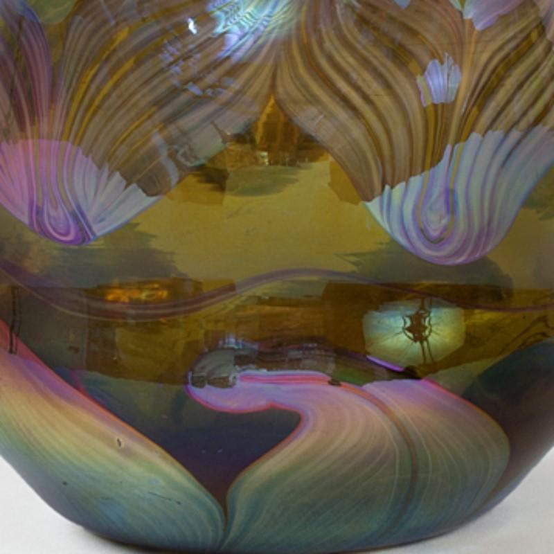 19th Century Tiffany Studios New York Favrile Glass Vase