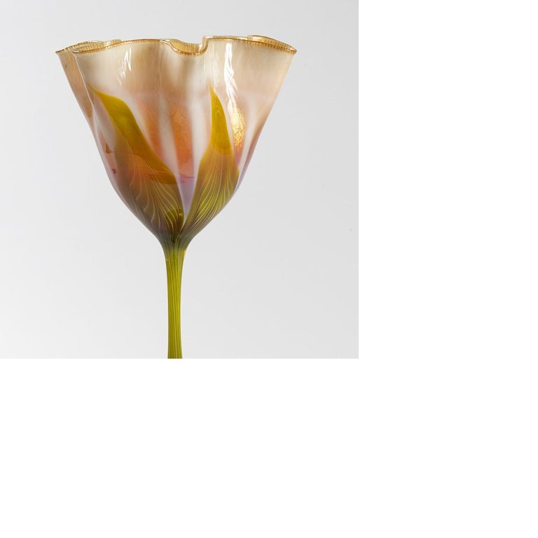 Art Nouveau Tiffany Studios New York Flower Form Vase