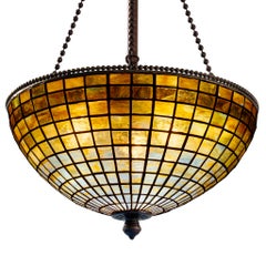 Tiffany Studios New York "Geometric" Plafonnier