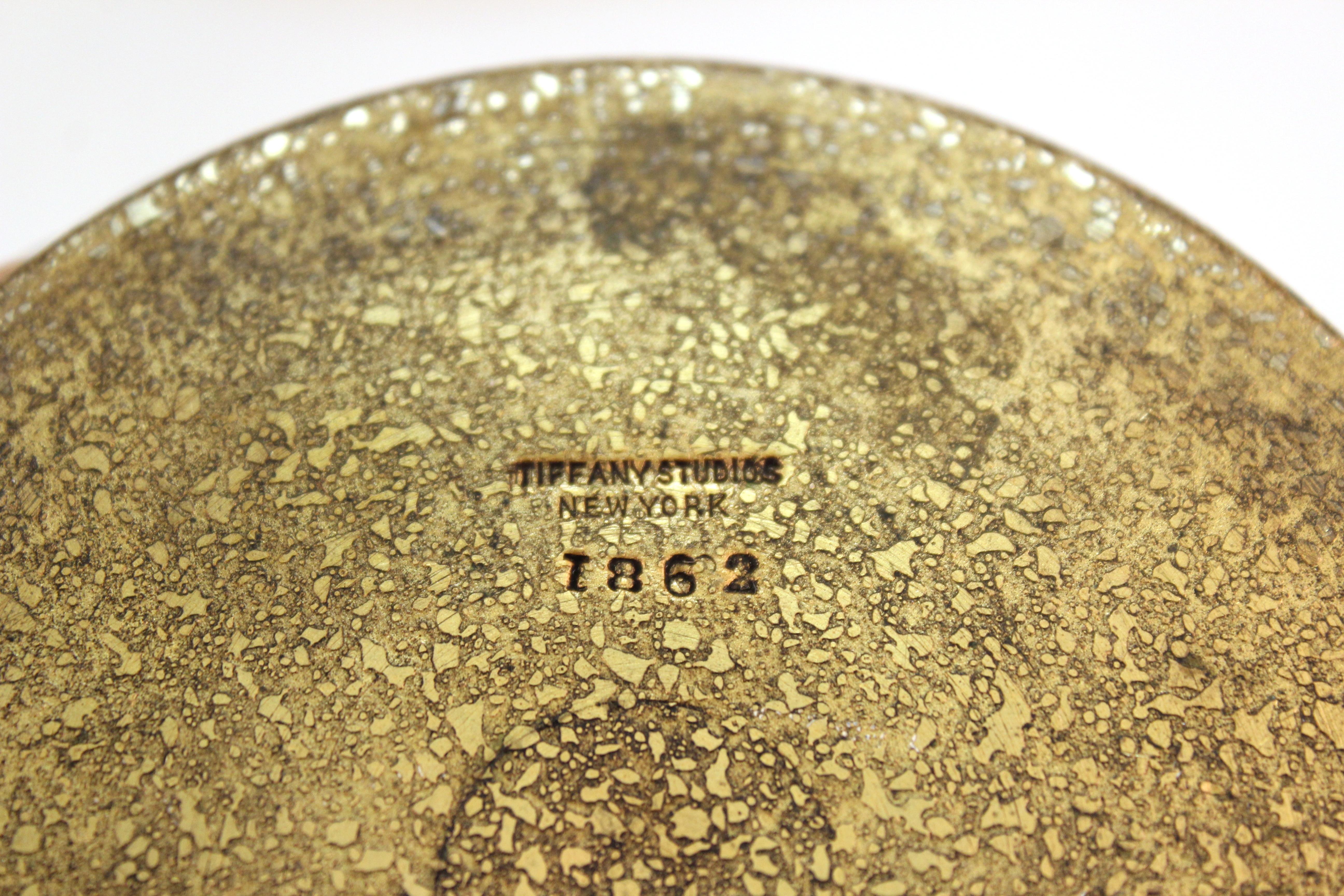 Tiffany Studios New York Gilded Age Heavy Gilt Bronze Urns For Sale 2
