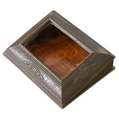 Tiffany Studios New York Graduate Bronze Desk Calendar Holder or Picture Frame