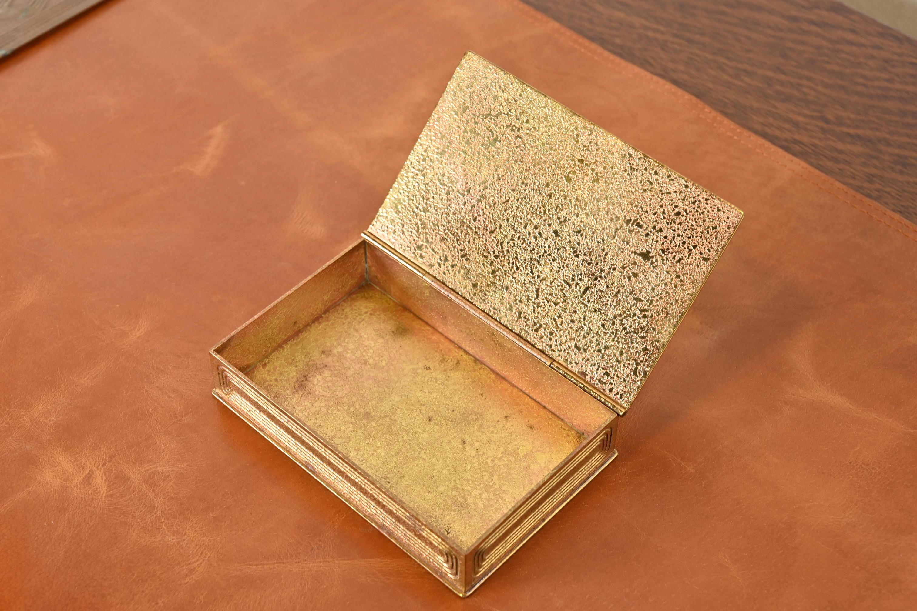 Tiffany Studios New York Graduate Bronze Doré Box, CIRCA 1910 im Angebot 3