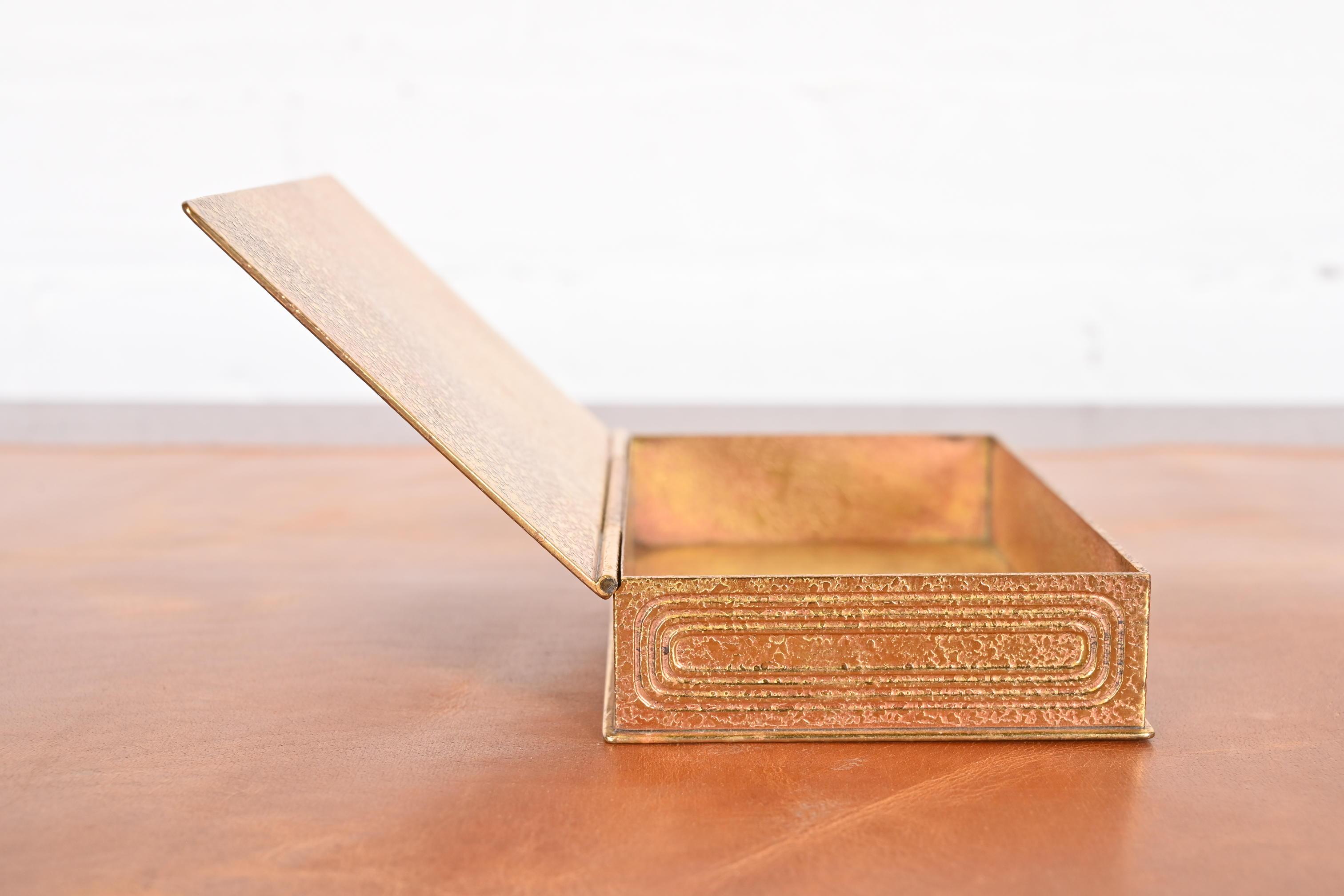 Tiffany Studios New York Graduate Bronze Doré Box, CIRCA 1910 im Angebot 4