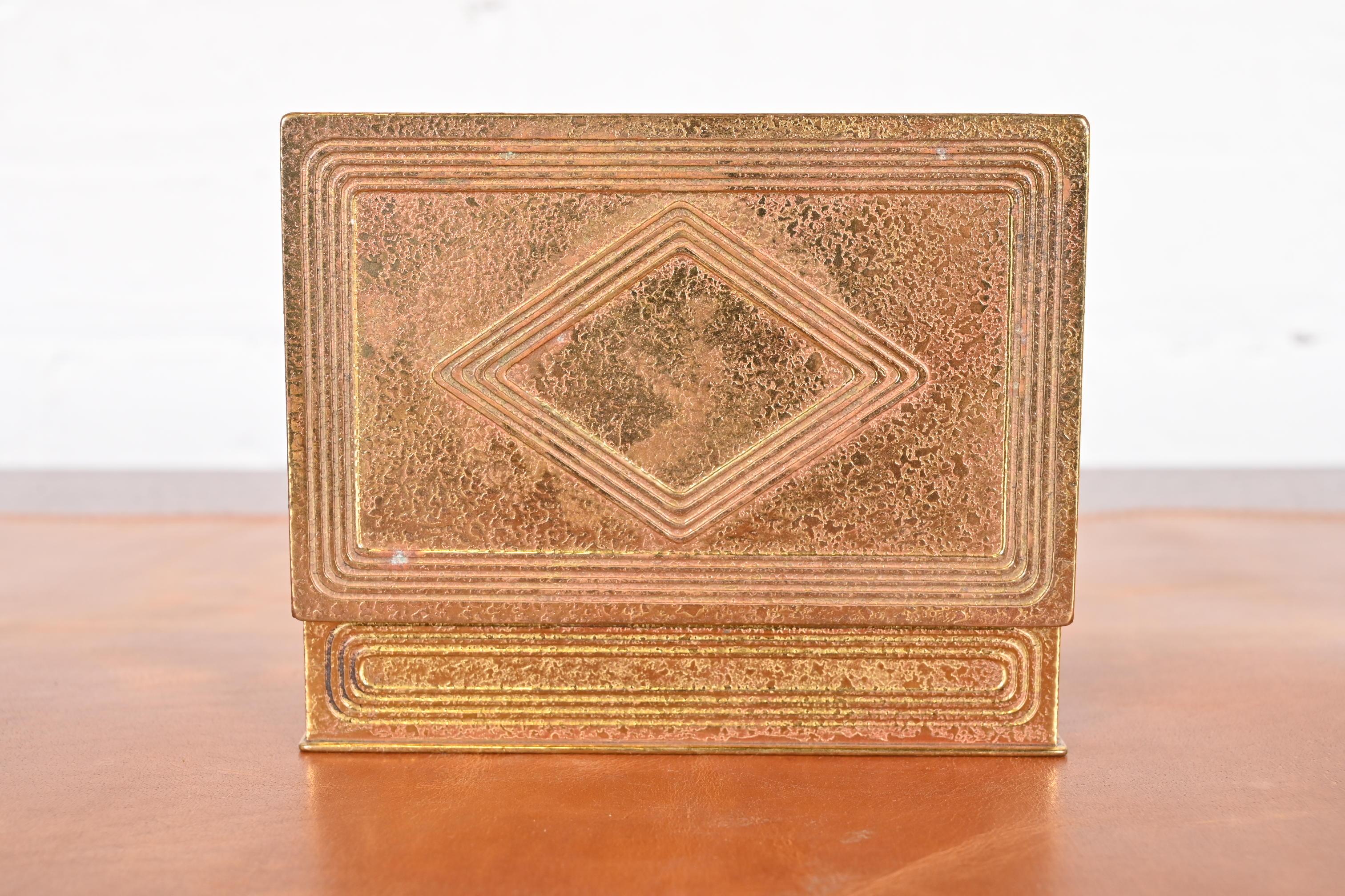 Tiffany Studios New York Graduate Bronze Doré Box, CIRCA 1910 im Angebot 5