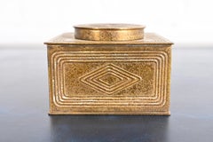 Tiffany Studios New York Graduate Pattern Bronze Doré Inkwell