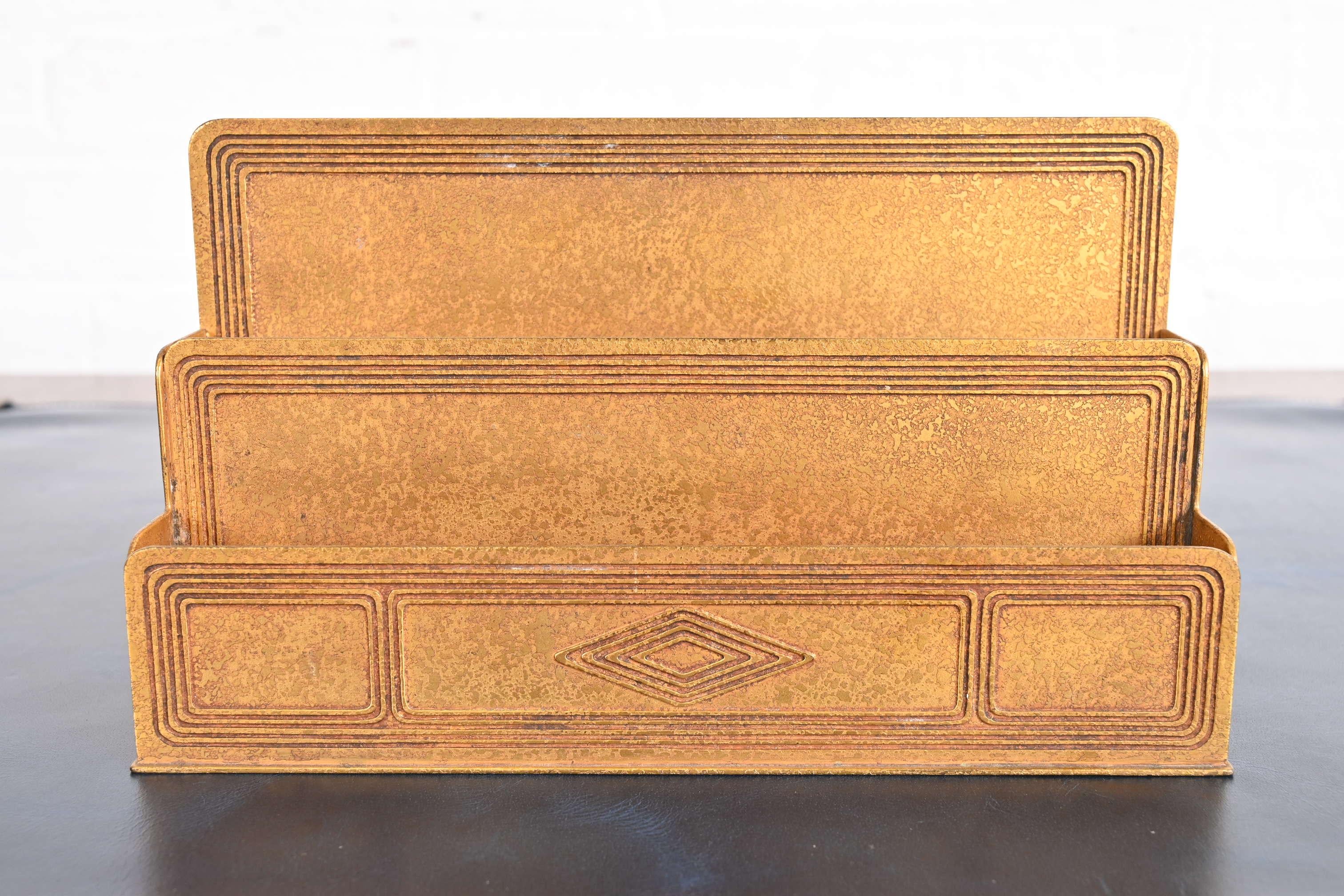 Eine wunderschöne antike Arts & Crafts oder Art Deco Zeitraum vergoldeter Bronze 