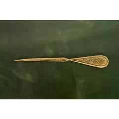 Tiffany Studios New York Grapevine Bronze Doré Letter Opener