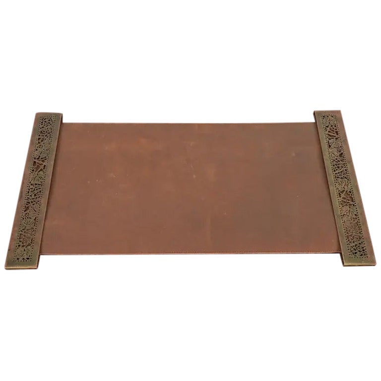 Tiffany Studios New York Grapevine Pattern Bronze Blotter Ends