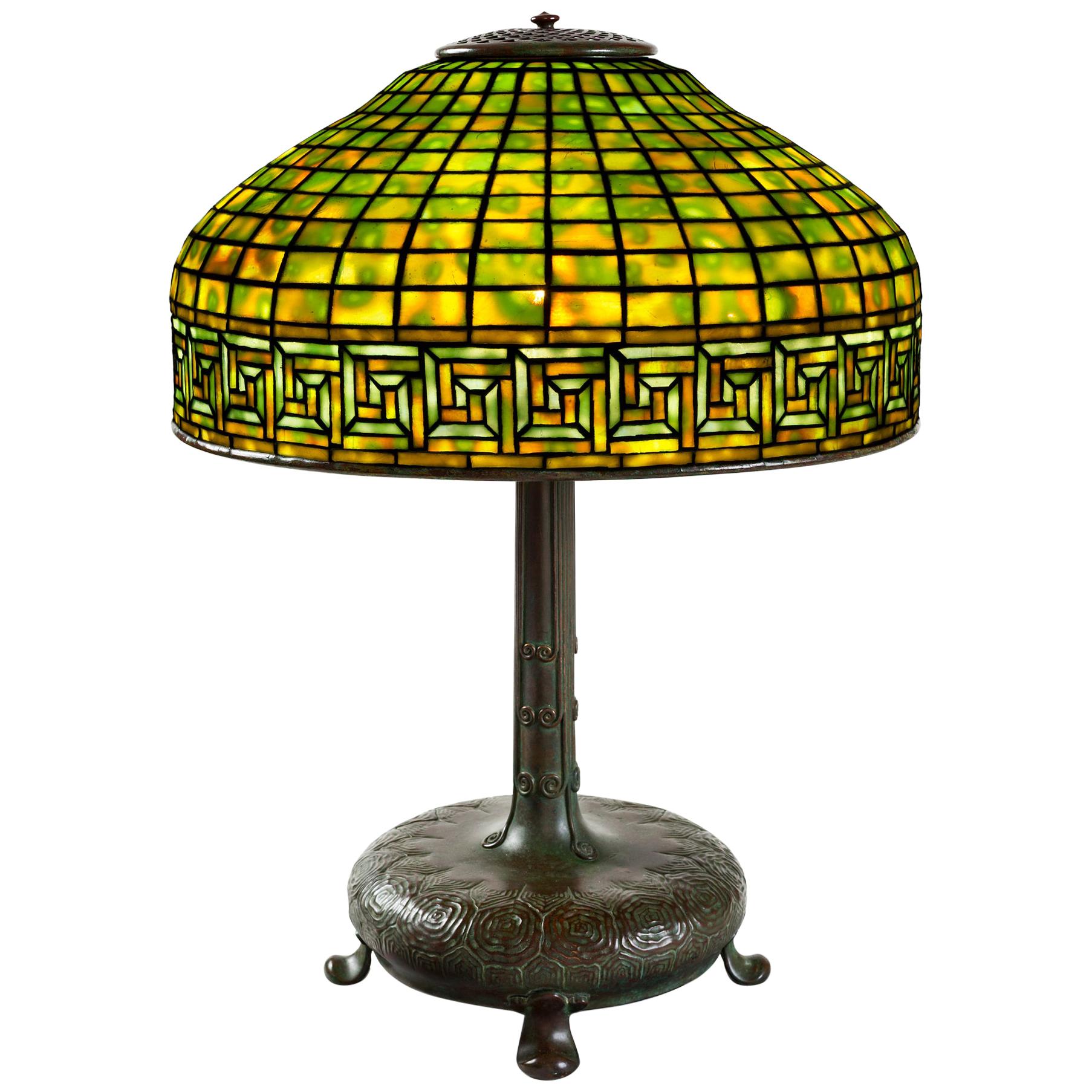 Tiffany Studios New York "Greek Key" Table Lamp