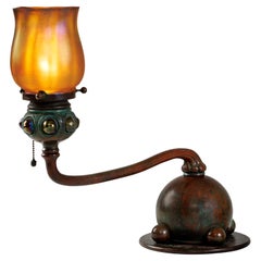 Tiffany Studios New York "Jeweled Tulip Ball" Desk Lamp