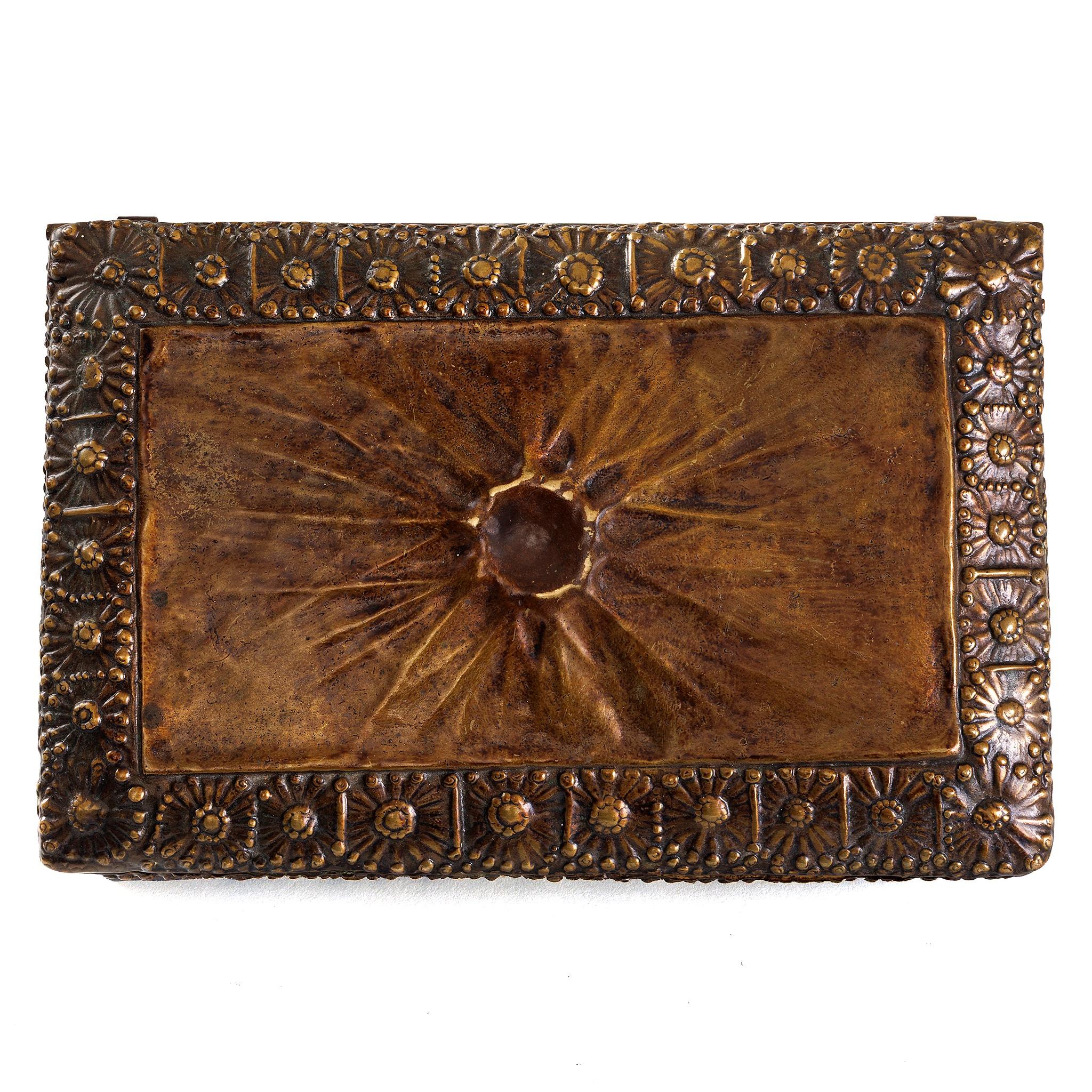 Art Nouveau Tiffany Studios New York Lacquered Bronze 