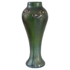 Tiffany Studios New York Monumental "Peacock" Vase