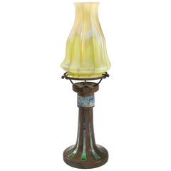 Used Tiffany Studios New York Mosaic Candle Lamp
