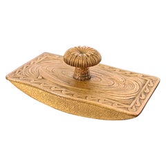 Tiffany Studios New York Nautical Bronze Doré Rocker Blotter