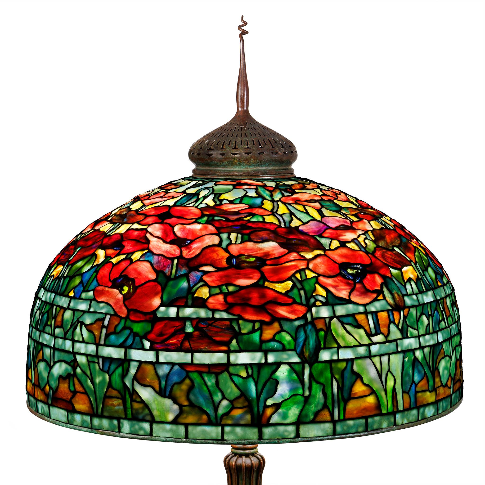 Art Nouveau Lampada da terra Tiffany Studios New York 