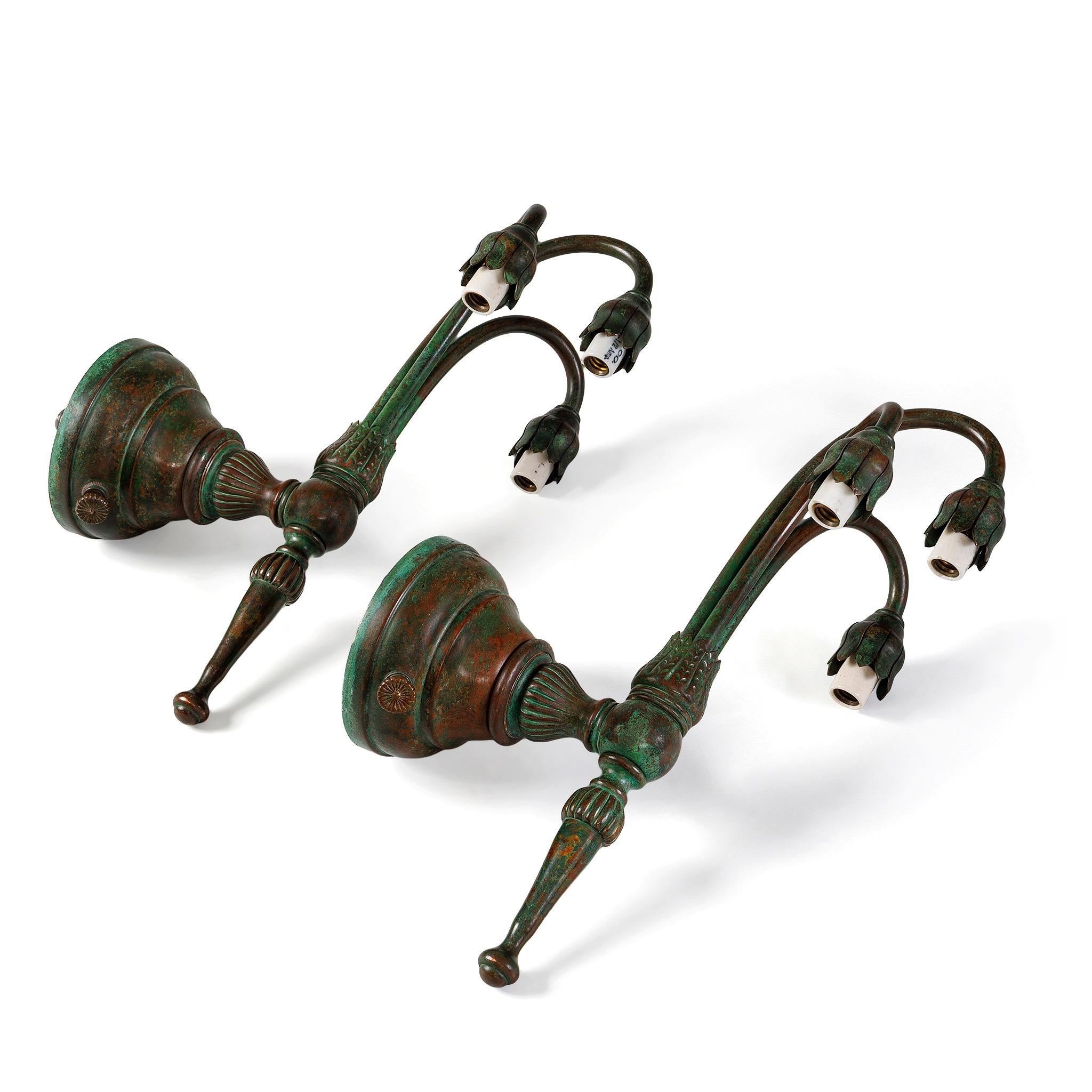 20th Century Tiffany Studios New York Pair of 