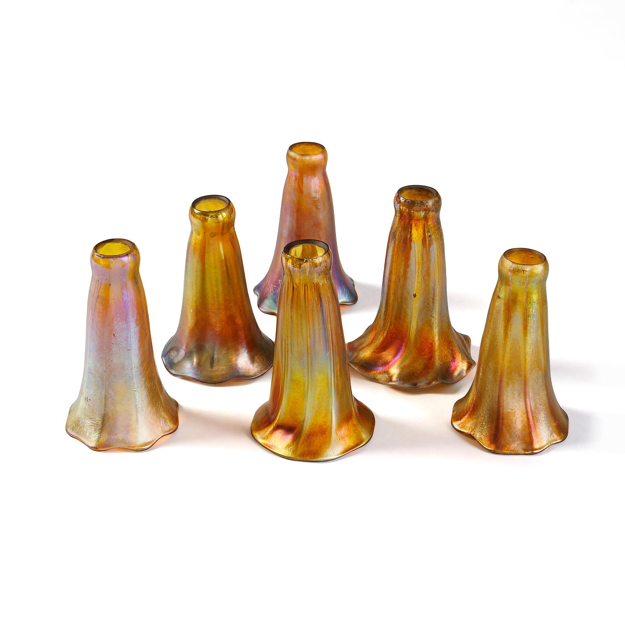 Bronze Tiffany Studios New York Pair of 