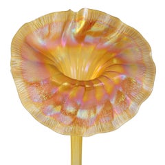 Tiffany Studios New York "Pansy" Favrile Glass Vase