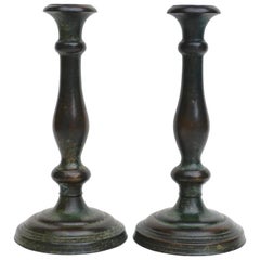 Chandeliers Art Nouveau Tiffany Studios New York en bronze patiné